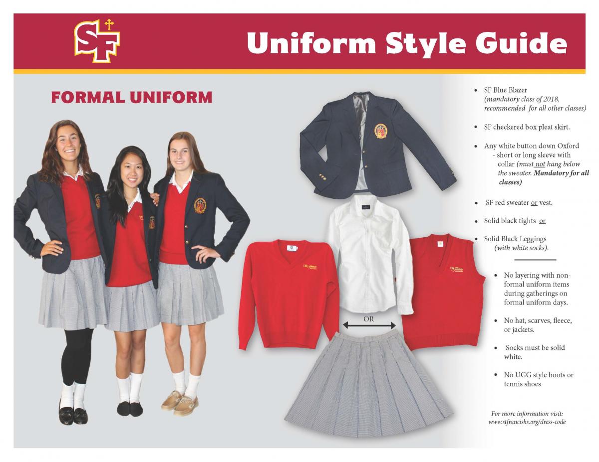 Student dress code jackets