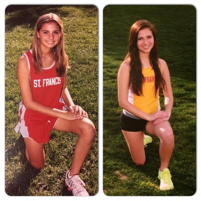 Jacqueline Danens '09 and Jessica Danens '16. Both ran/run Cross Country and Track. Jacqueline is in her 2nd year at McGeorge School of Law.
