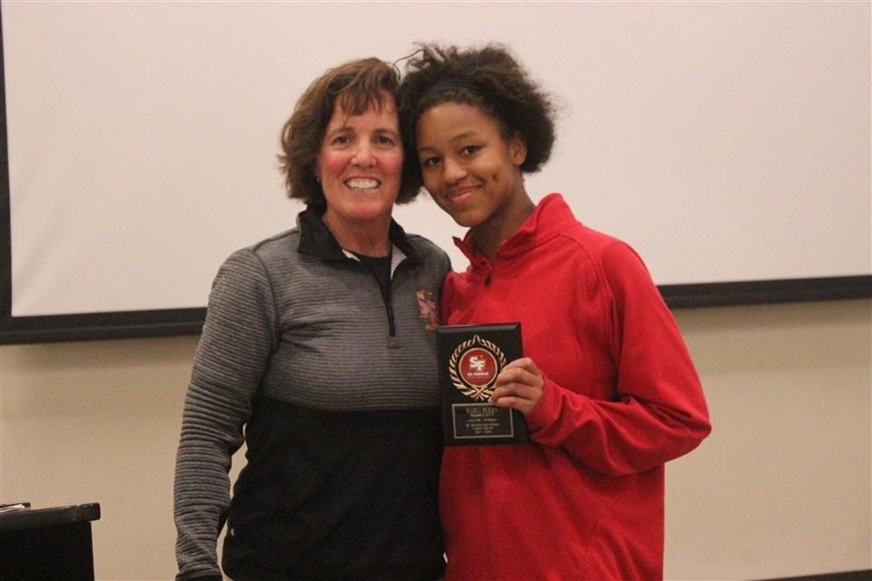 Junior Marli Berry was the winner of the Defensive MVP Award.