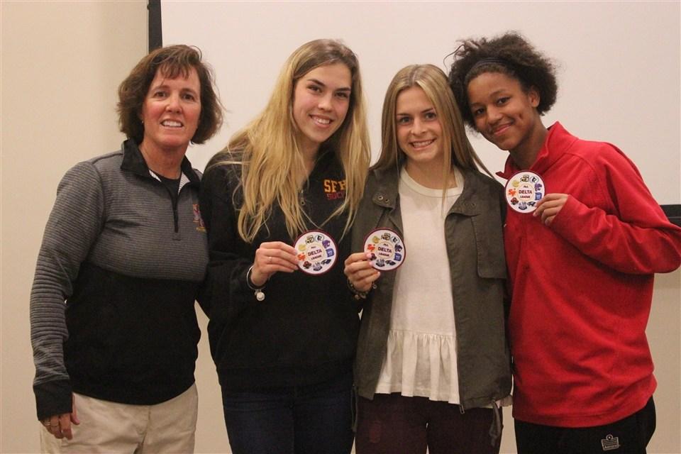 Three players were named to the All-Delta League team including Lindsey Porter, Allie Cloninger and Marli Berry.