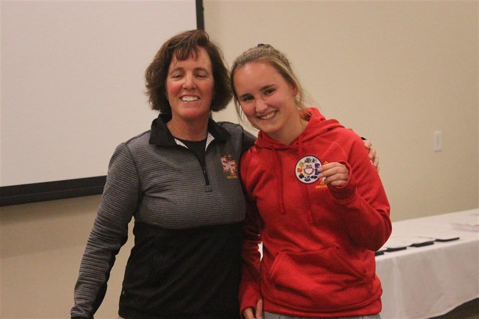 Sophomore Grace Barger was the Delta League Sportsmanship winner.