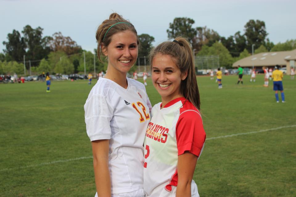 Pilar and Maya Sbisa play soccer for St. Francis, following in the footsteps of their sister Lia. 