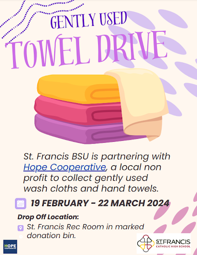 Hope Cooperative Gently Used Towel Drive