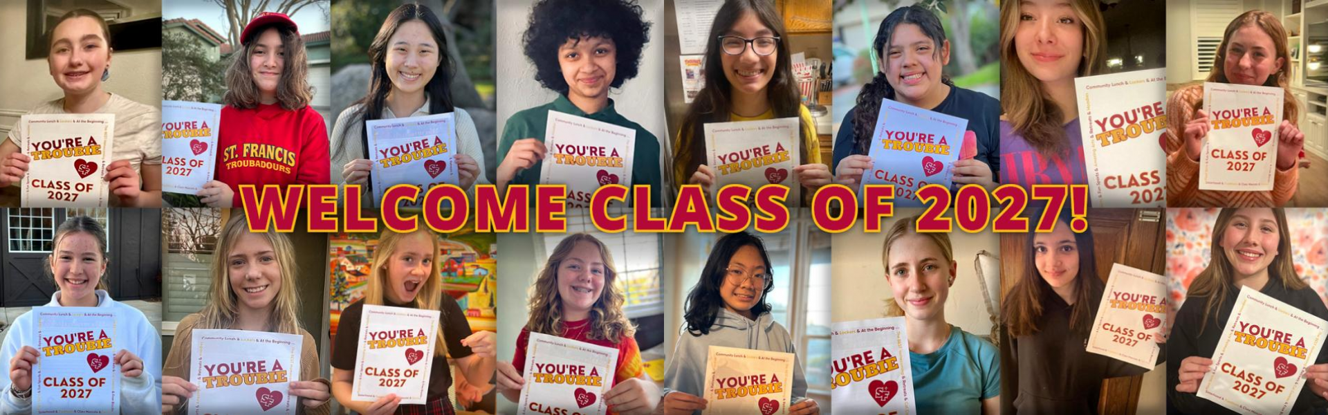 Welcome Class of 2027!