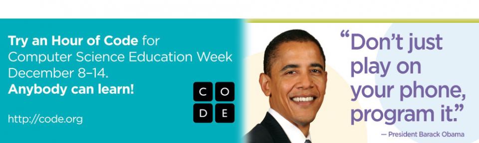  President Barack Obama
Image from Code.org - Resources
