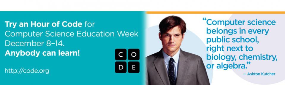 Ashton Kutcher
Image from Code.org - resources 