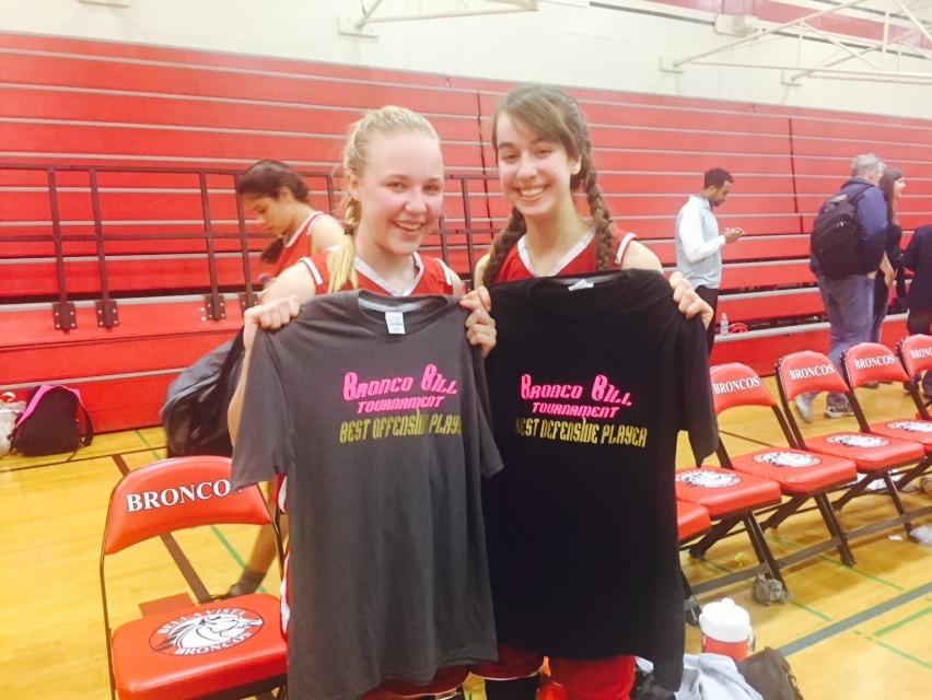 Offensive and Defensive Players of the Game for the Freshmen - Lily McLoughlin and Gabi Lopez.