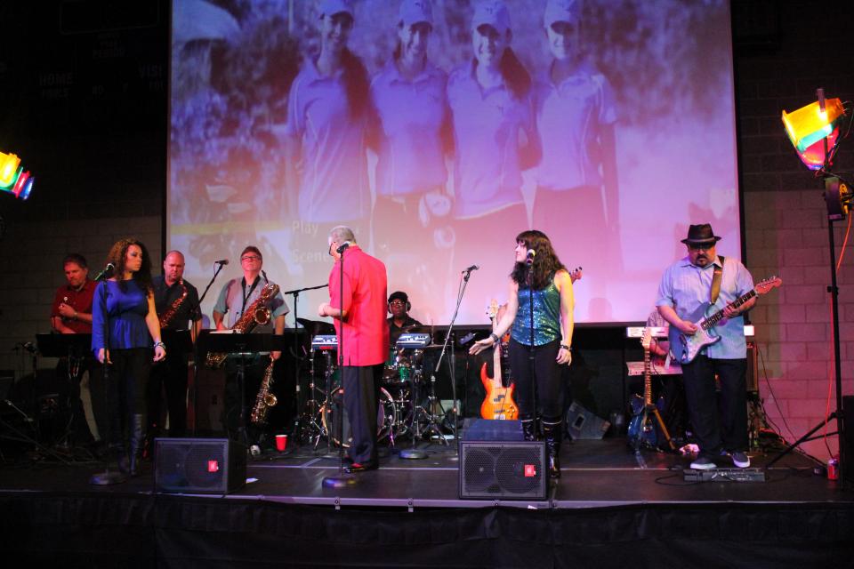 Clean Slate Dance Band Preparing to please the crowd