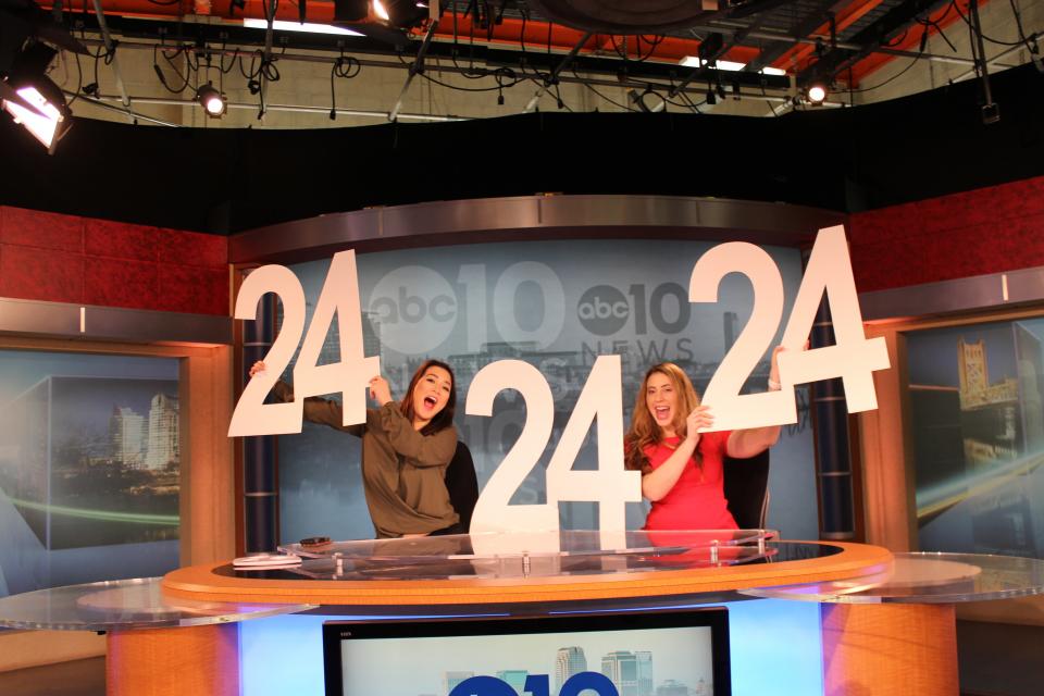 Alumnae Frances Wang '10 & Jennifer Gold '10 giving us a behind the scenes tour of ABC10!