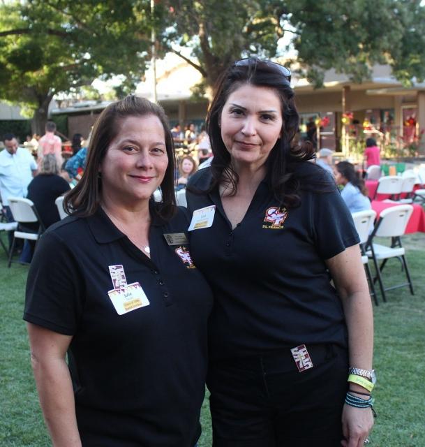 Julie Sazaki '86 and Tina Bonilla Semon '86