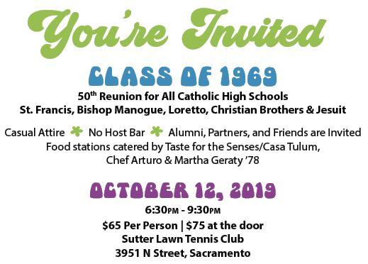 Reunions St Francis Catholic High School