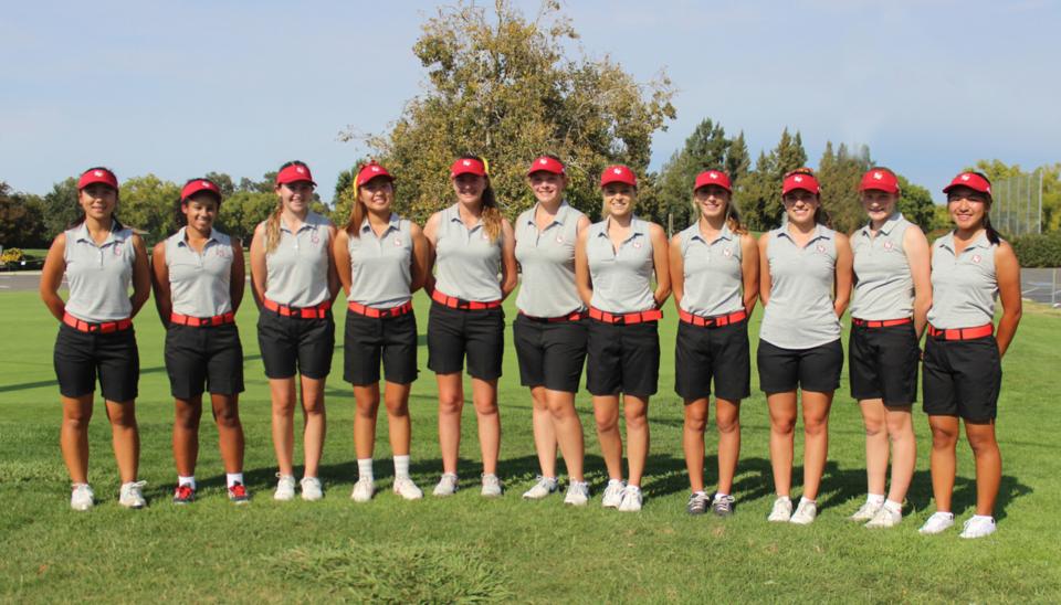 2015 St. Francis Varsity Golf: Front Row (L to R): Mikia Fang, Caitlin Autry, Lauren Liberatore, Kristi Lee, Patricia Sweeney, Lauren Allen, Leslie Young, Chase Saca, Kate Swanson, Adrienne Graybill, Olivia Alcoran. (Not pictured: Taylor Boe)